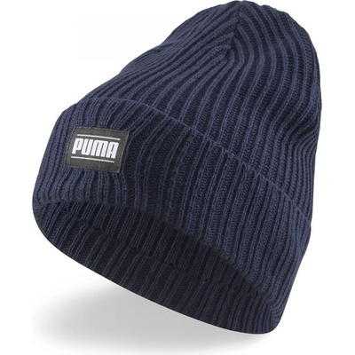 Puma Ribbed Classic Cuff Beanie modrá