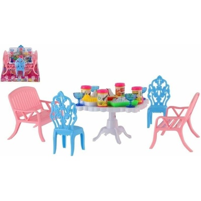 Teddies Nábytek pro panenky/stůl a židle plast – Zbozi.Blesk.cz