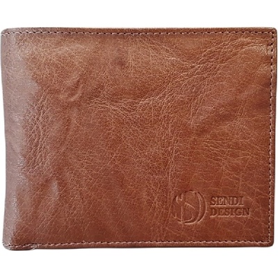 Sendi Design pánská kožená SNW 6856 BROWN hnědá