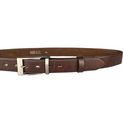 Penny Belts pánský kožený opasek 35-020-19-506 hnědý