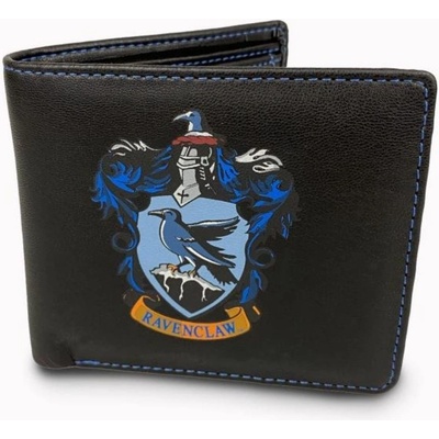 CurePink Peněženka Harry Potter Erb koleje Havraspár Revenclaw černá