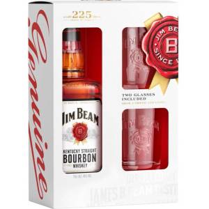 Jim Beam уиски с 2 чаши(Джим Бийм) 0.7л