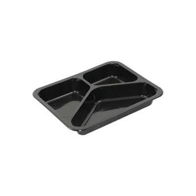 ECOFOL Plastová zatavovací miska LIGHT 3D černá PP 227x178x30 mm ideal pack® bal/50 ks