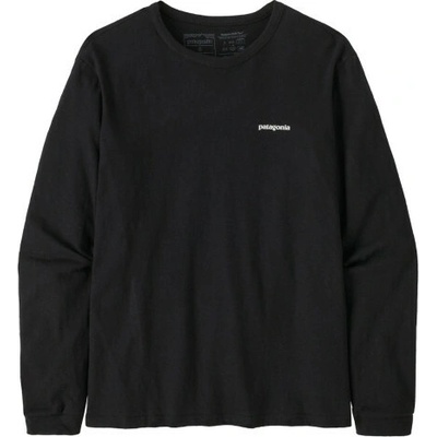Patagonia Dámske tričko LONG SLEEVED P 6 LOGO RESPONSIBILI TEE čierna