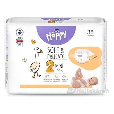 Bella Happy Soft & Delicate 2 3-6 kg 38 ks