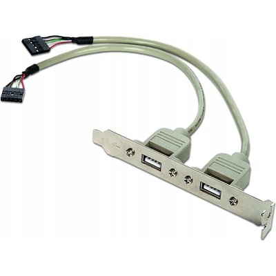 Záslepka s 2x USB 2.0 porty - zadní do case