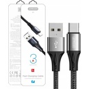 Joyroom S-1030N1 odolný nylonom opletený USB / USB-C 3A, 1m, černý