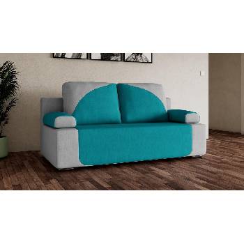 Канапе Лукс светлосив с тюркоаз