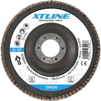 Xtline Kotouč brusný lamelový 115 mm 40 BZ115040