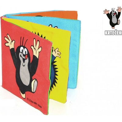 Wiky knížka Krtek textilní rozkládací 10x10 cm na kartě