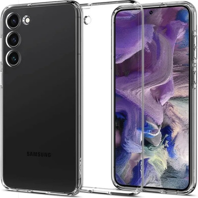 Spigen Liquid Crystal Case - тънък силиконов (TPU) калъф за Samsung Galaxy S23 Plus (прозрачен)