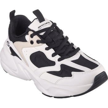 Skechers Маратонки Skechers Women's Bobsbamina2 Casual Low-Top Trainers - Black/White