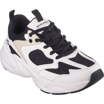 Skechers Маратонки Skechers Women's Bobsbamina2 Casual Low-Top Trainers - Black/White