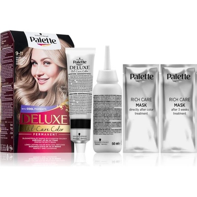 Schwarzkopf Palette Deluxe перманентната боя за коса цвят 9-11 Cool Light Grey Rose