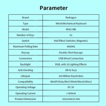 Image 1 of Redragon K683WB-RGB