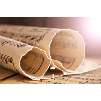 DIMEX ART s. r. o Флизелинов фототапет ретро ноти 375 x 250 см