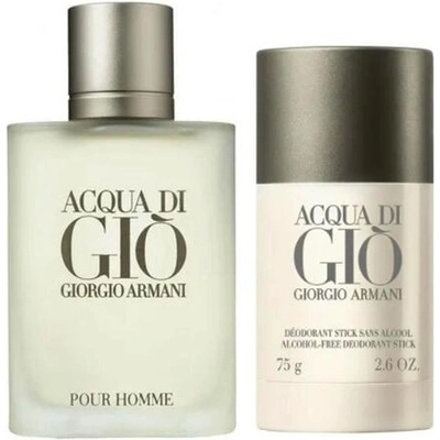 Giorgio Armani Acqua di Giò Eau de Toilette мъжки комплект 100 мл + дезодорант стик 75 г