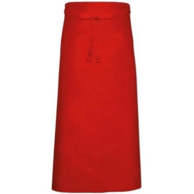 Link Kitchen Wear Bistro zástěra s přední kapsou X968T Red 100x100cm