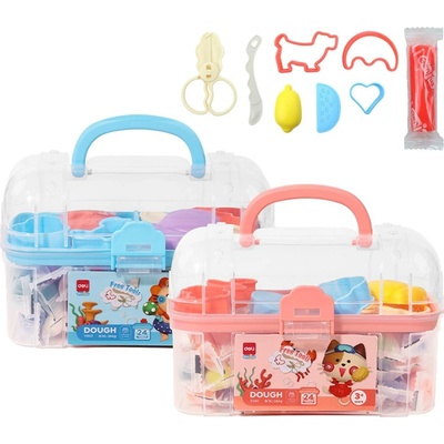 DELI GROUP CO., LTD. Plastelína měkká s vůní kufřík 24 barev DELI EY007 mix 661626