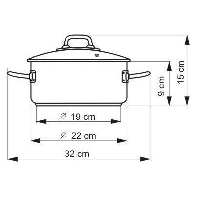Kolimax Rendlík PROFESSIONAL s pokrievkou, priemer 22 cm 3 l