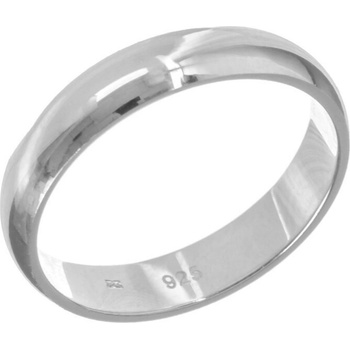 Argento Strieborný prsteň obrúčka 72758