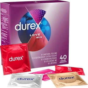 Durex Love Mix - презервативи комплект - 40 броя - desirel