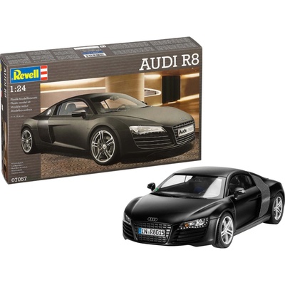 Revell Model Kit auta 07057 Audi R8 čierna 1:24