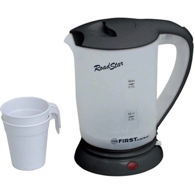 First Austria Туристическа електрическа кана 005425-2-BA, с 2 чаши, 0, 5 л. , 700W, черна (TTR_005425-2-BA)