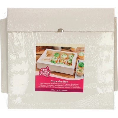 Funcakes Cakesupplies Krabice na muffiny a cupcakes - Bílé 12 otvorů 3 ks – Hledejceny.cz