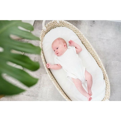 Ahojbaby Ahojbaby Prebaľovací košík pre bábätko Smart Basket natural + podložka