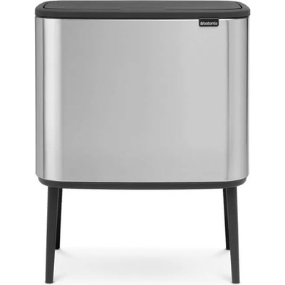 Brabantia Кош за отпадъци с докосване BO 3 x 11л, матова стомана, Brabantia (BRAB316081)
