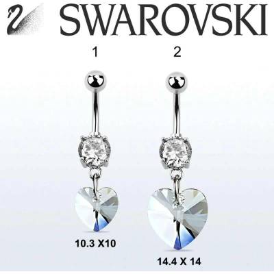 InfinityPierce Swarovski piercing srdce MCD716