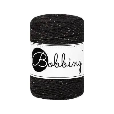 Bobbiny Macrame rope 3PLY - (1,5mm) Bobbiny - Macrame rope 3PLY - (1,5mm): Golden black