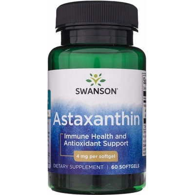 Swanson Astaxanthin 4 mg 60 kapsúl