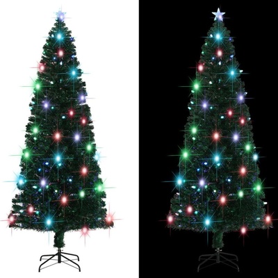 shumee Umelý vianočný stromček s podstavcom a LED 240 cm 380 vetvičiek