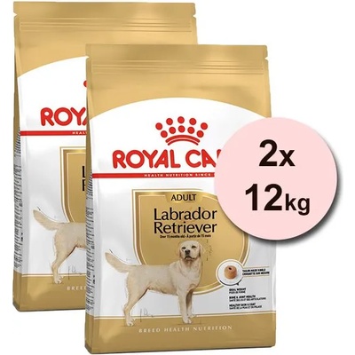 Royal Canin Labrador Adult гранули за възрастни кучета от породата лабрадор ретривър 2 x 12 кг