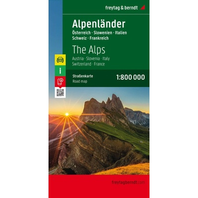Alpenländer 1 : 800 000. Autokarte