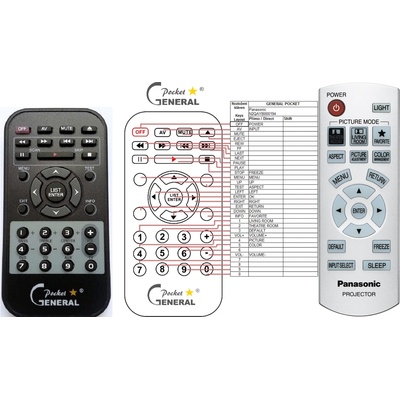 съвместим PANASONIC N2QAYB000194 - съвместимо дистанционно управление на марката General (N2QAYB000194)