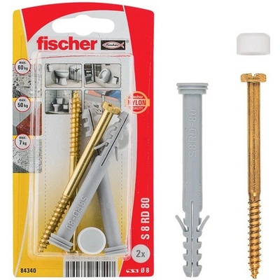 Fischer S 8 RD 80 K sada na upevnenie WC (2 ks) 84340