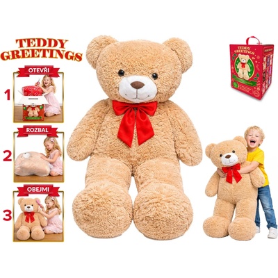 Mikro trading Teddy Greetings 120 cm béžový
