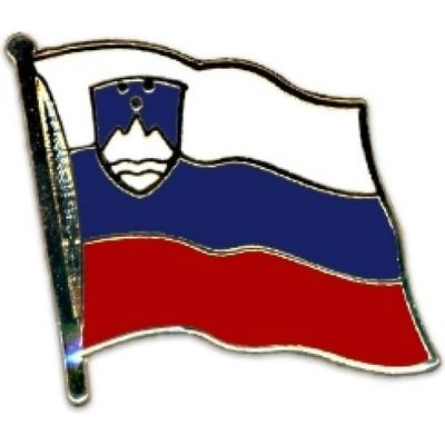 Odznak (pins) 20mm vlajka Slovinsko - farebný
