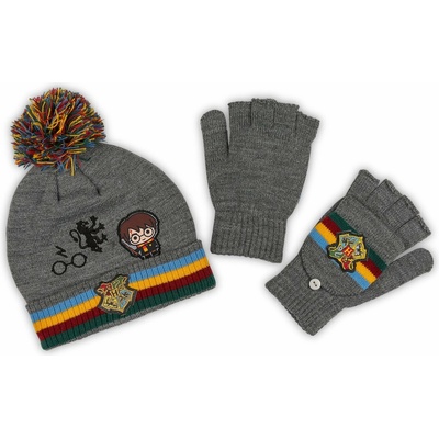 Bioworld Dětský set čepice a rukavice Harry Potter