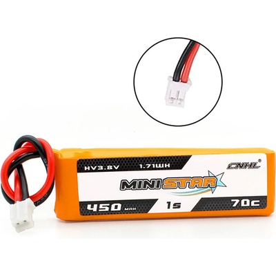 CNHL MiniStar Battery HV Lipo 1S 3.8V 450mAh 70C PH2.0 4pcs