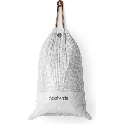 Торба за кош Brabantia PerfectFit FlatBack+/Touch 1005575, Размер L, 40-45 л, 40 броя, Бял (1005575)