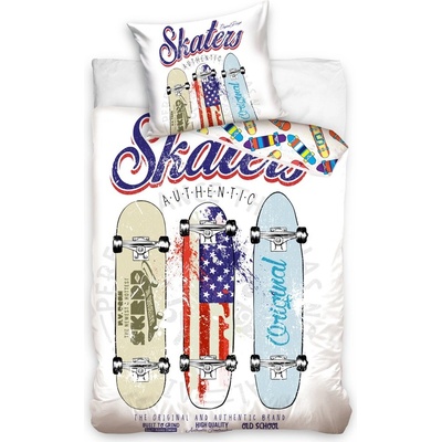 Halantex bavlna povlečení Skateboardy Authentic Skaters 140x200 70x90