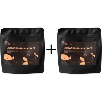 Herbatica 2 x Ashwagandha prášek z kořene 7% extrakt 100 g