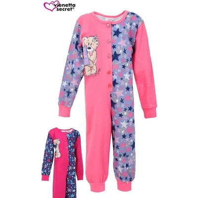 Vienetta Secret dětský overal Medvěd Star lososová