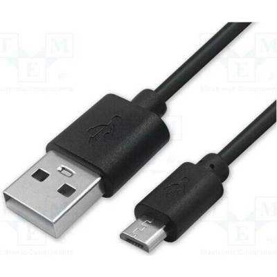 Qoltec 50214 USB A vidlice USB B micro vidlice 1m černý