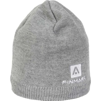 Finmark Zimní pletená čepice šedá