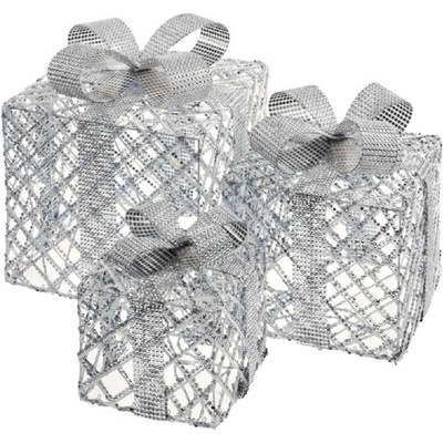 Emos ZY2235 LED dárky 3 velikosti venkovní studená bílá časovač – Hledejceny.cz